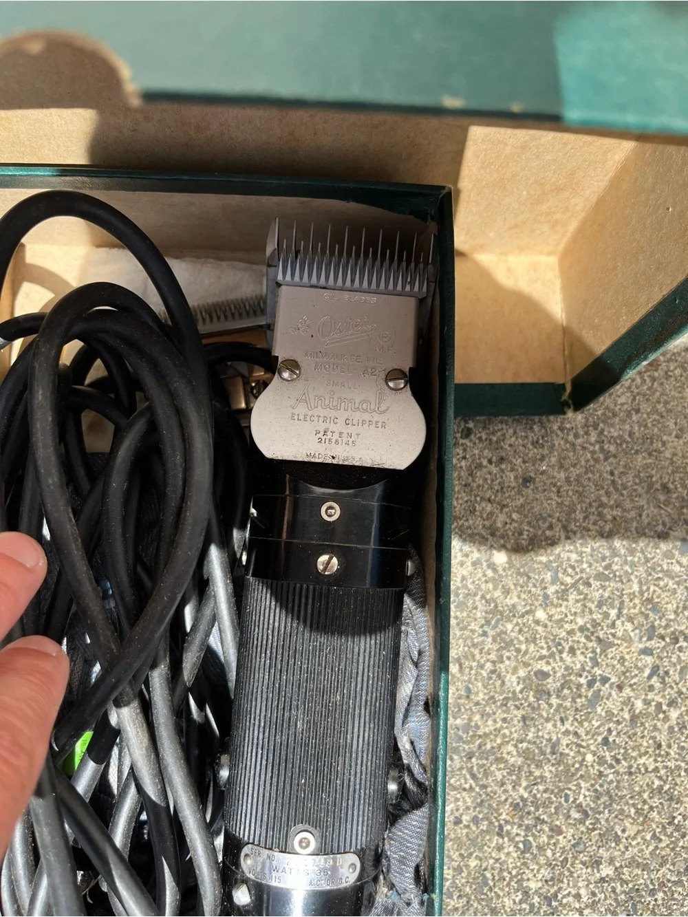 Oster Black and Silver Pet Grooming Clipper with Cord
